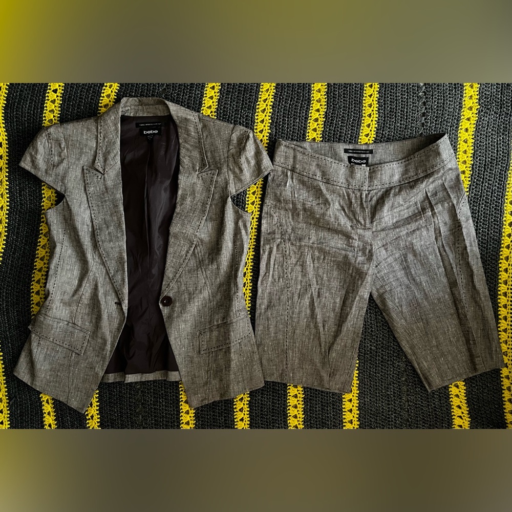 Bebe matching blazer/jacket and short set size 6